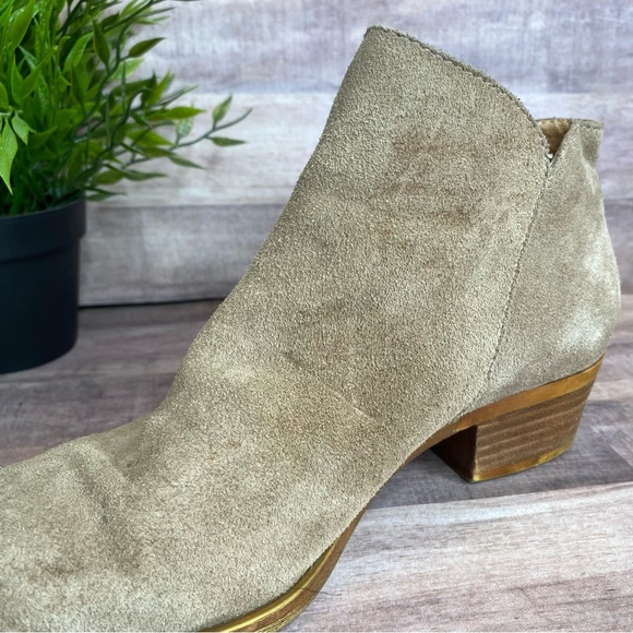 Lucky Brand Women’s “Barough” Taupe Suede Ankle Booties - Size: 7 - Picture 7 of 13